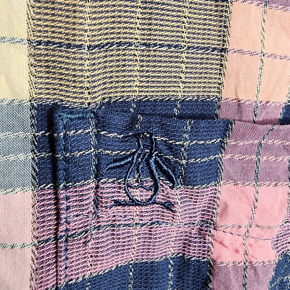 Original Penguin Men Shirt Size Large Plaid Button Up Short Sleeve Pocket Cotton - Picture 7 of 12